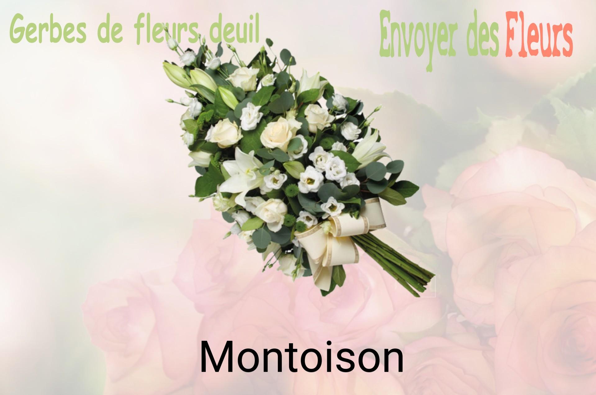 Gerbe de fleurs de deuil livrée à Montoison